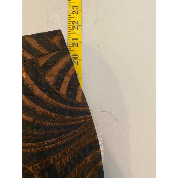 Vintage Albert Nipon Evening Blazer Jacket Size 6 Black & Bronze - Picture 10 of 11